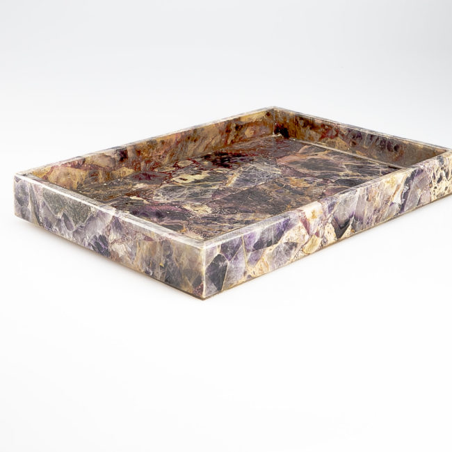 Amethyst Gemstone Bathroom Vanity Tray