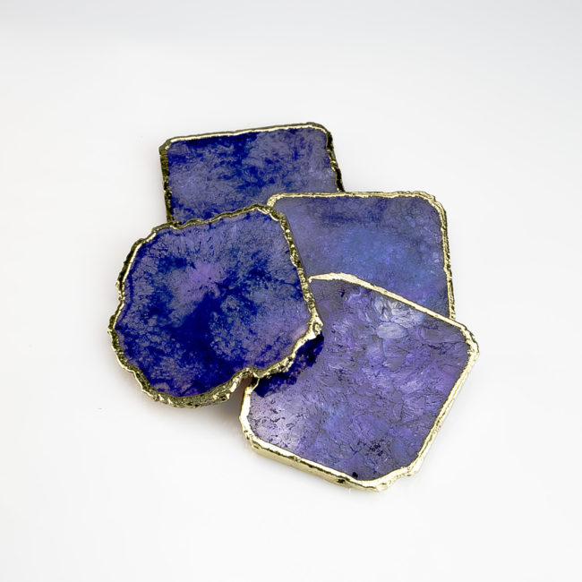 Indigo Agate Aventurine Coaster set
