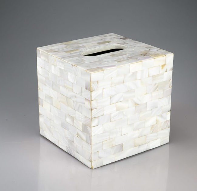 Tissue Box In China White Mother Of Pearl